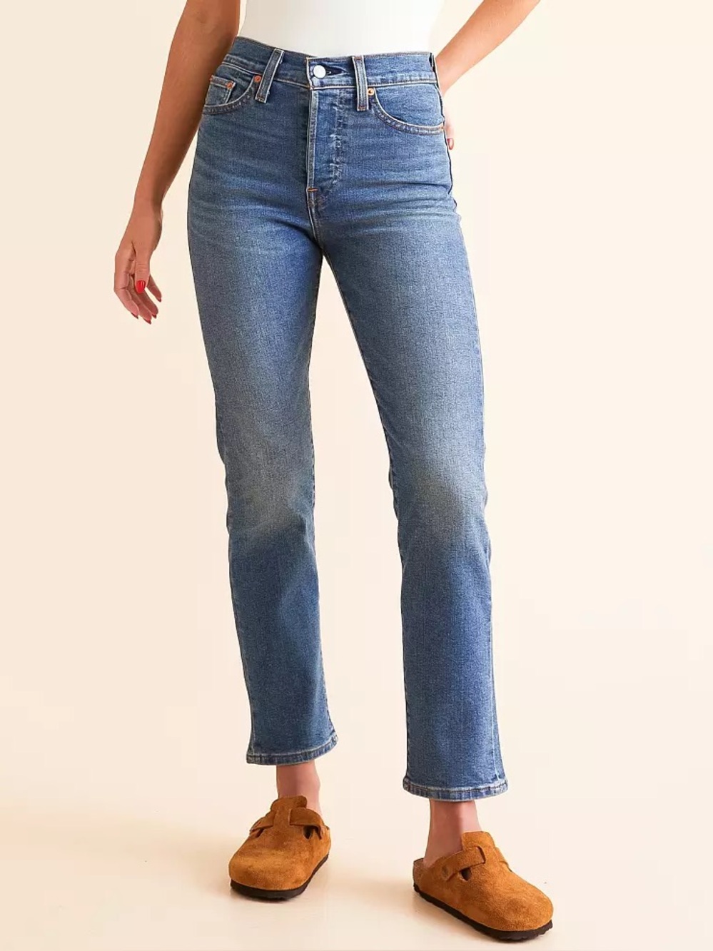 Levi’s Wedgie Straight Stretch Jean in Maximum Effort Size 32